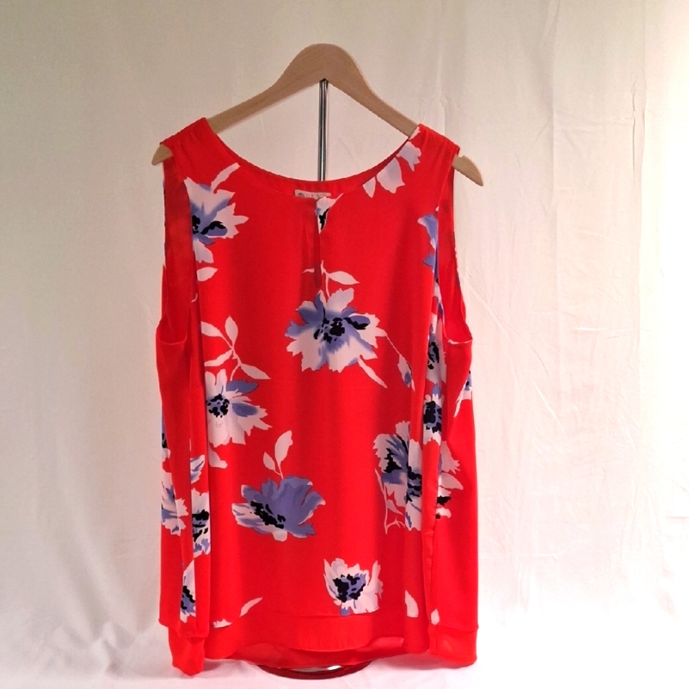 Lila Rose Women's Sleeveless Blouse Top 2X